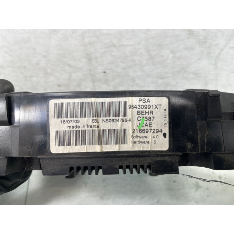 Commande chauffage PEUGEOT 307 Photo n°4