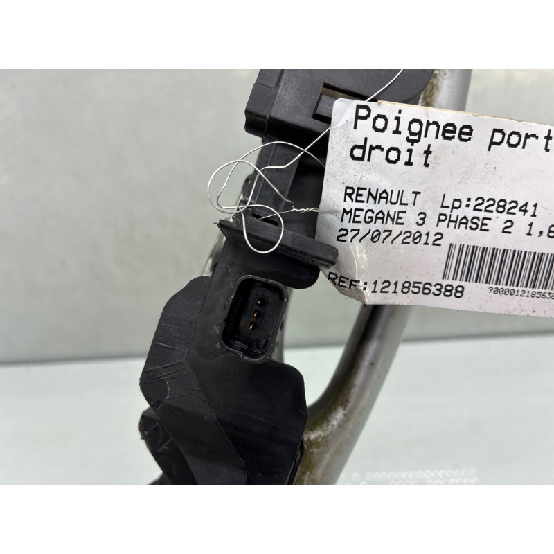 Poignee porte avant droit RENAULT MEGANE 3 Photo n°3