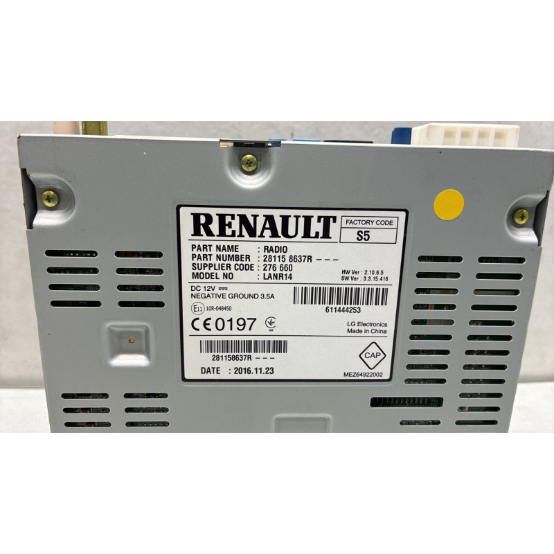 Autoradio d'origine RENAULT SCENIC 4 Photo n°5