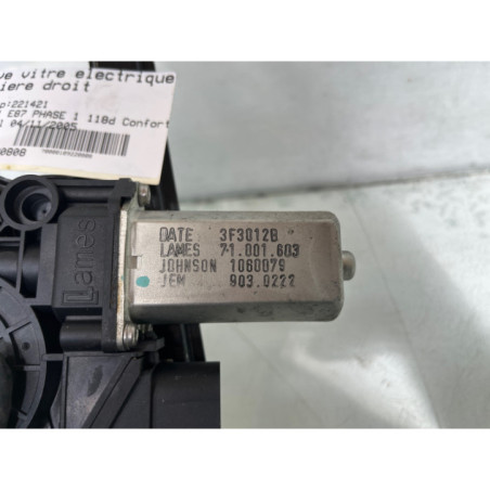 Leve vitre electrique arriere droit BMW SERIE 1 E87