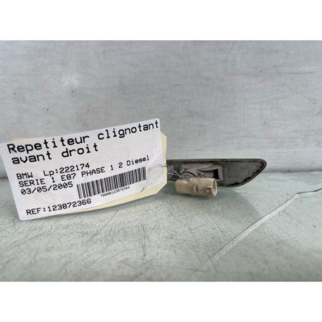Repetiteur clignotant avant droit  (Feux) BMW SERIE 1 E87