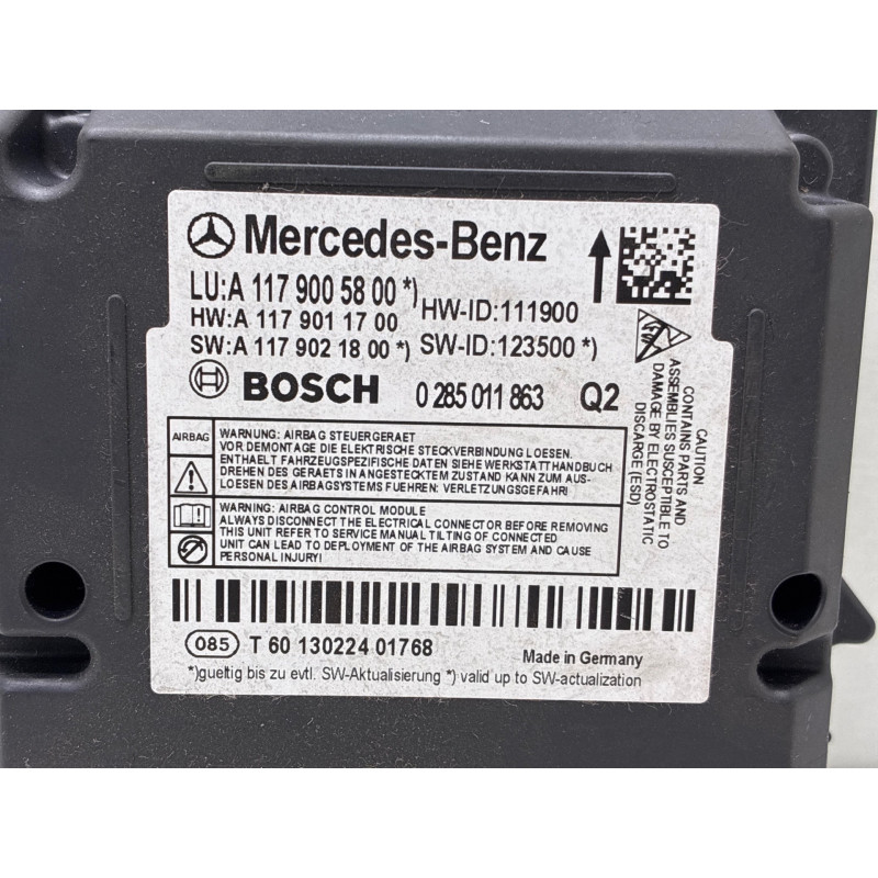 Boitier air bag MERCEDES CLASSE A 176 Photo n°2