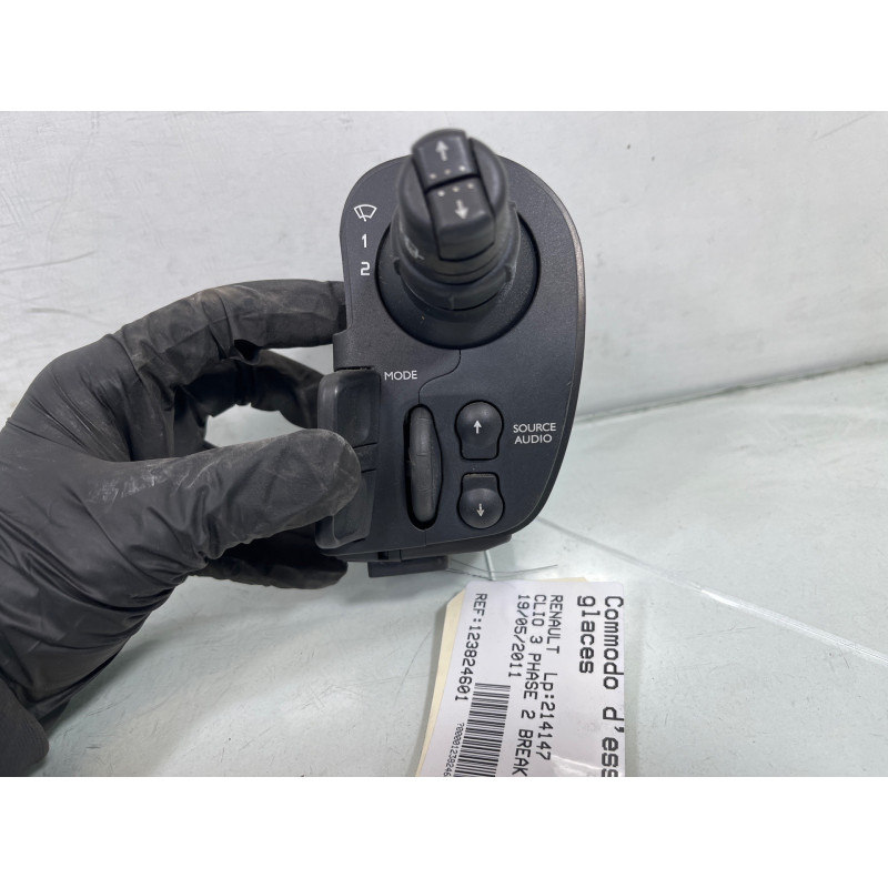 Commodo d'essuie glaces RENAULT CLIO 3 Photo n°4