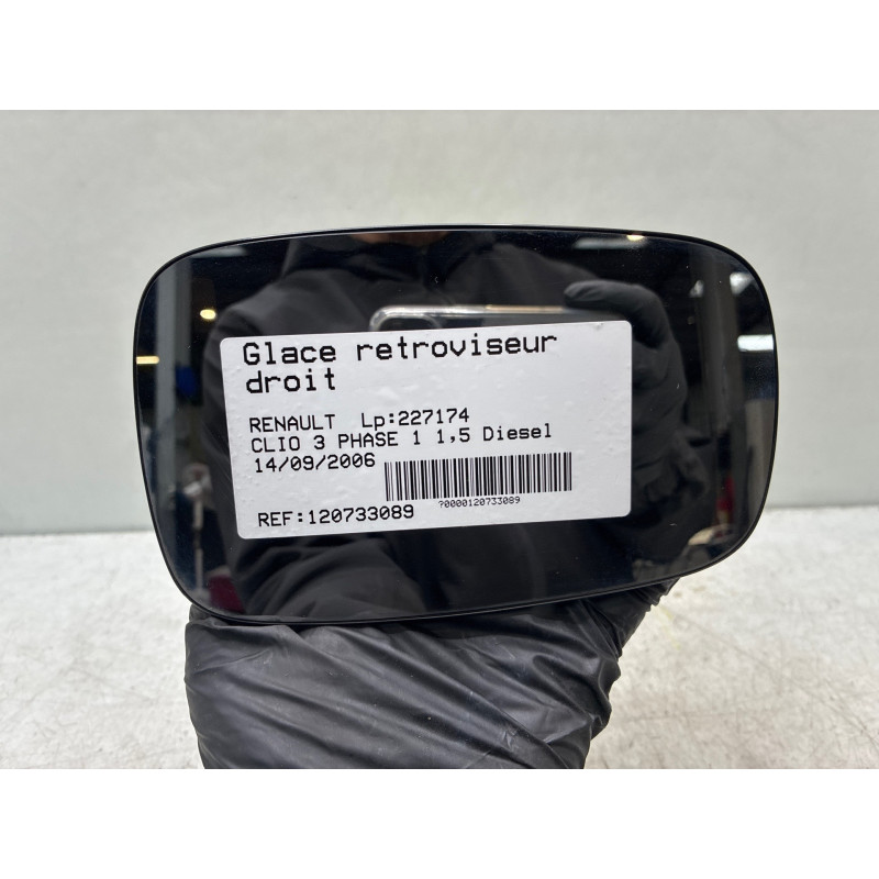 Glace retroviseur droit RENAULT CLIO 3 Photo n°2