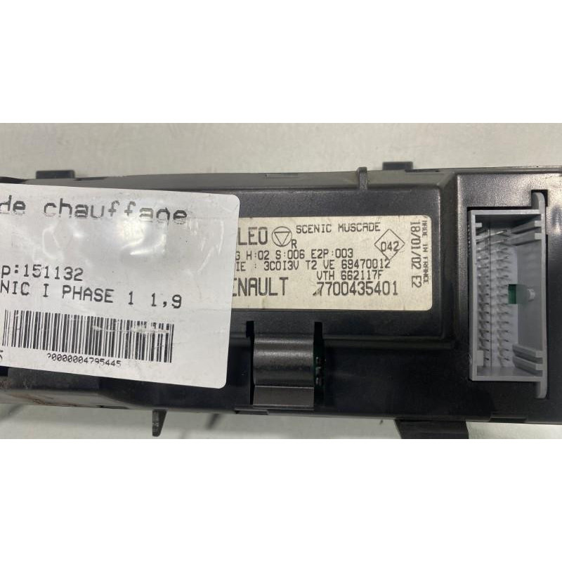 Commande chauffage RENAULT SCENIC 1 Photo n°3