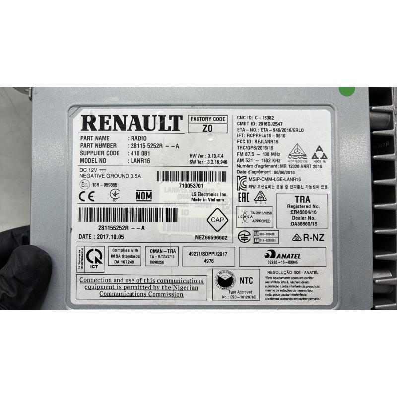 Autoradio d'origine RENAULT MEGANE 4 Photo n°7