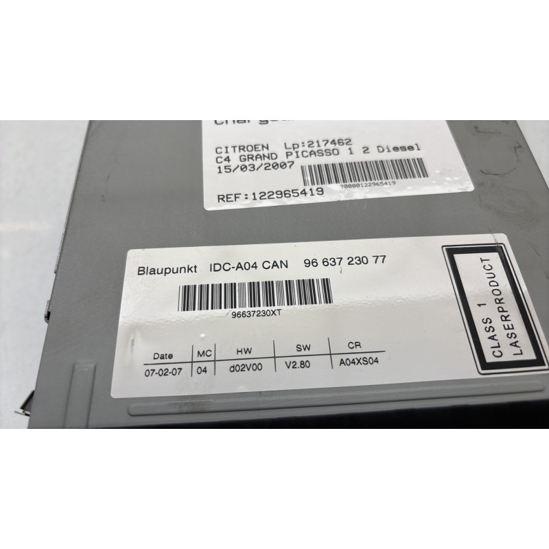 Chargeur CD CITROEN C4 GRAND PICASSO 1 Photo n°3