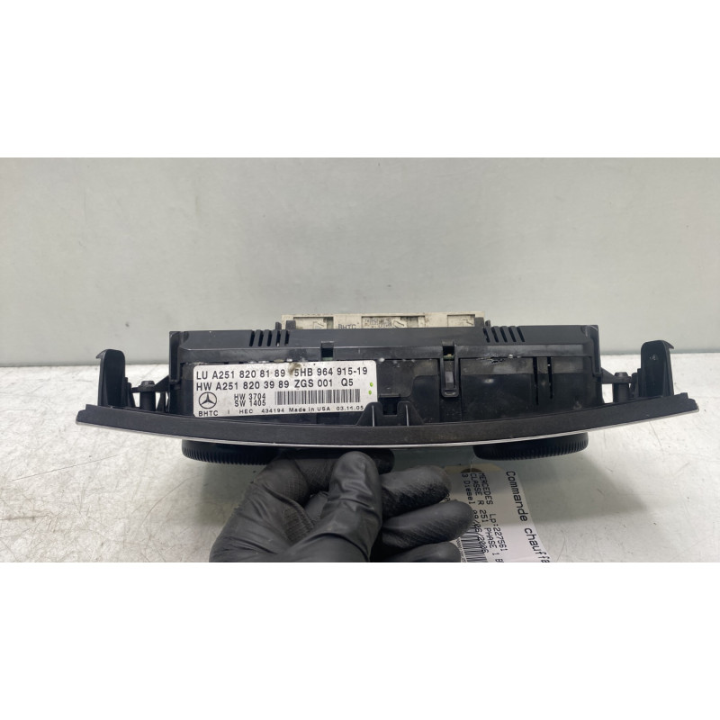 Commande chauffage MERCEDES CLASSE R 251 Photo n°3