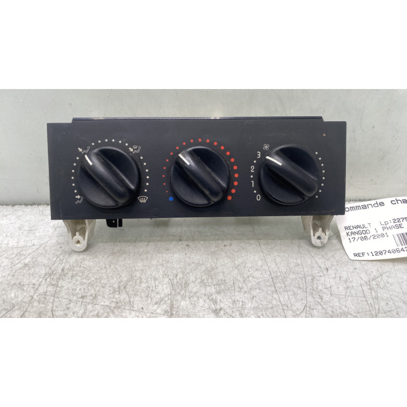 Commande chauffage RENAULT KANGOO 1 Photo n°1