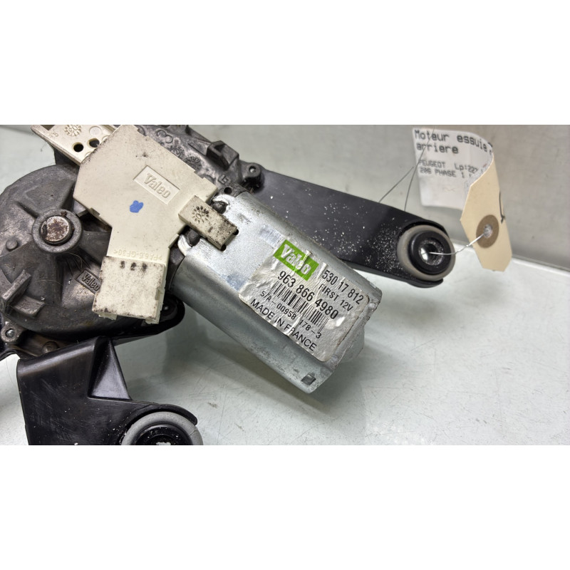 Moteur essuie glace arriere PEUGEOT 206 Photo n°3
