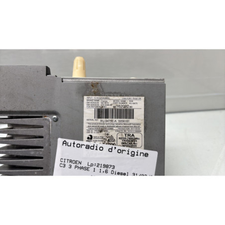 Autoradio d'origine CITROEN C3 3