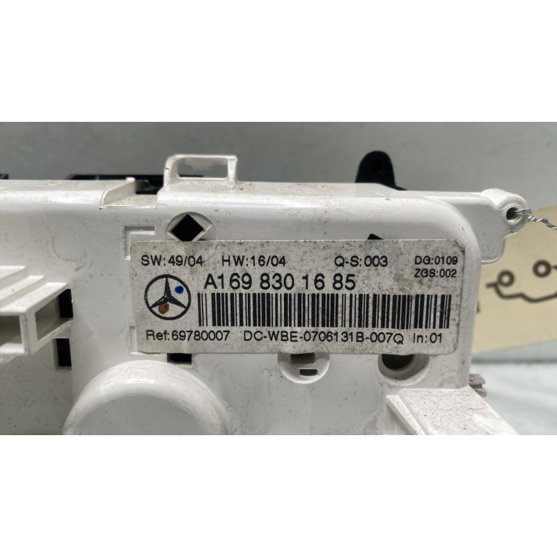 Commande chauffage MERCEDES CLASSE A 169 Photo n°3