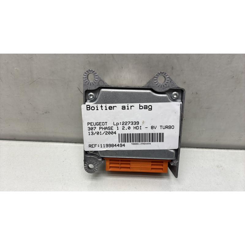 Boitier air bag PEUGEOT 307 Photo n°4