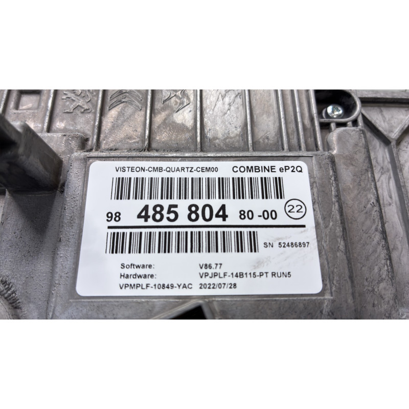 Compteur PEUGEOT 208 2 Photo n°6