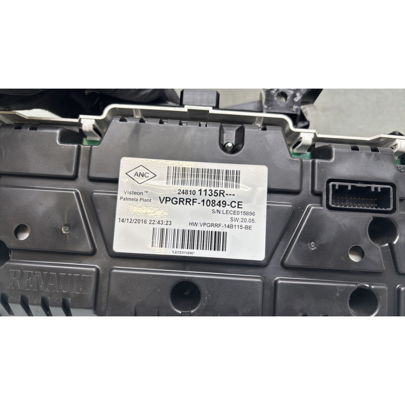 Compteur RENAULT CLIO 4 Photo n°3