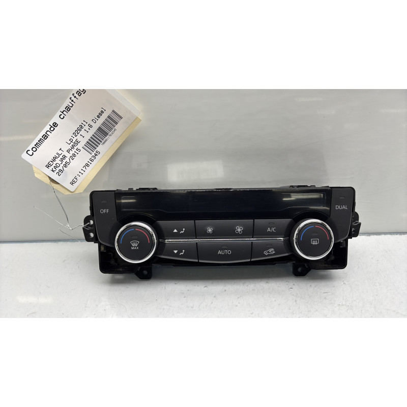 Commande chauffage RENAULT KADJAR Photo n°1
