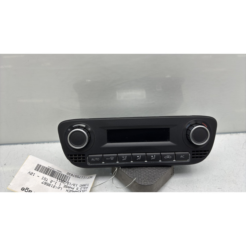 Commande chauffage VOLKSWAGEN POLO 5 Photo n°1