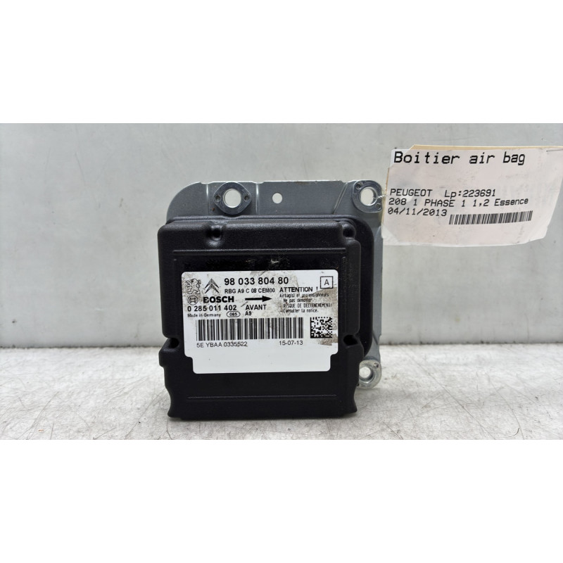 Boitier air bag PEUGEOT 208 1 Photo n°1