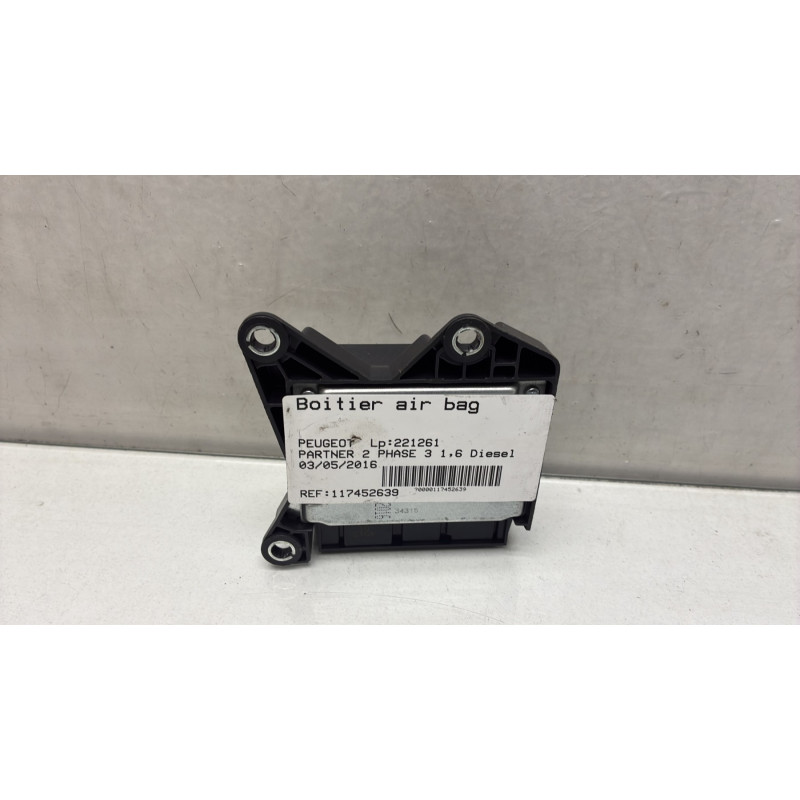 Boitier air bag PEUGEOT PARTNER 2 Photo n°4
