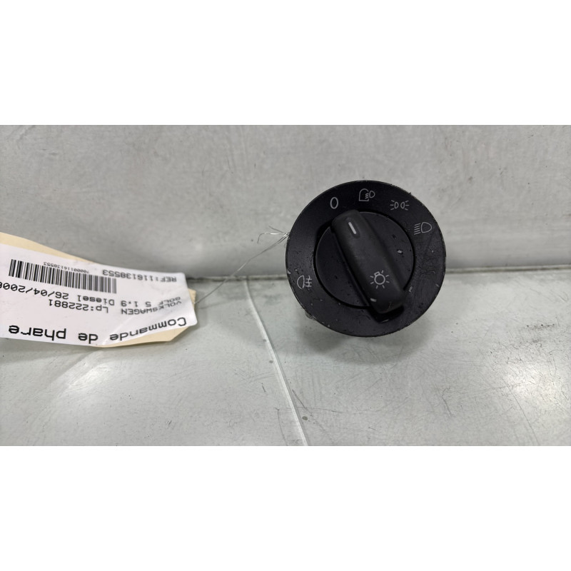 Commande de phare VOLKSWAGEN GOLF 5 Photo n°1