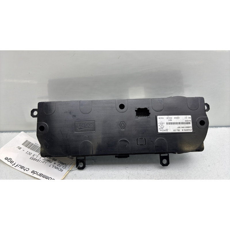 Commande chauffage RENAULT CLIO 4 Photo n°2