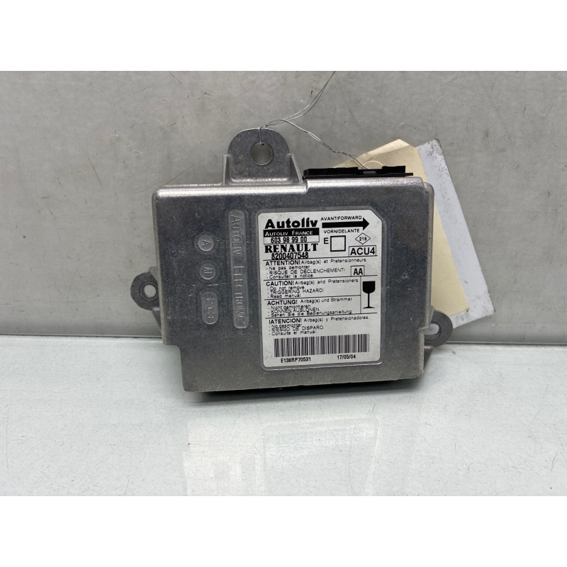 Boitier air bag RENAULT MEGANE 2 Photo n°4