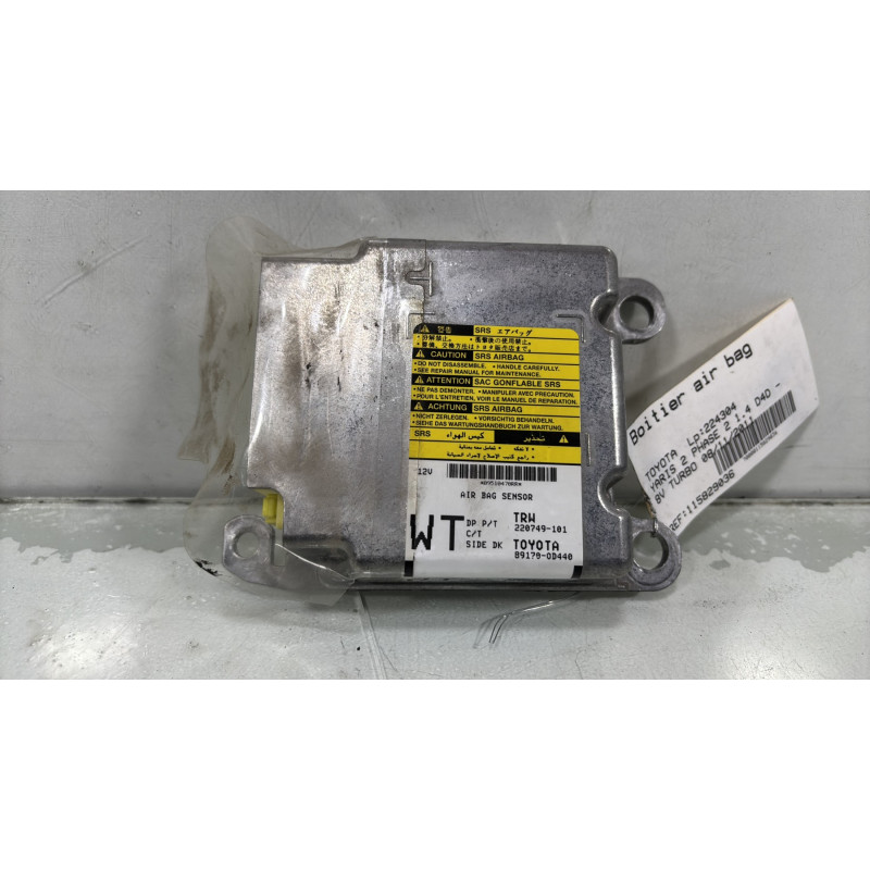 Boitier air bag TOYOTA YARIS 2 Photo n°3