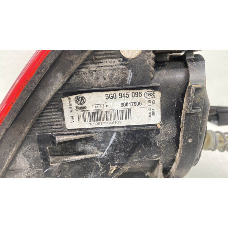 Feu arriere principal droit (feux) VOLKSWAGEN GOLF 7 Photo n°4