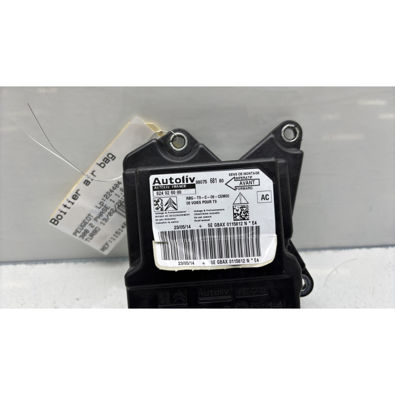 Boitier air bag PEUGEOT 308 2 Photo n°2
