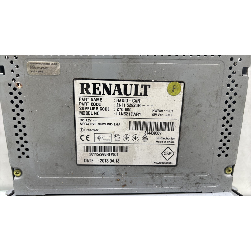 Autoradio d'origine RENAULT CLIO 4 Photo n°6