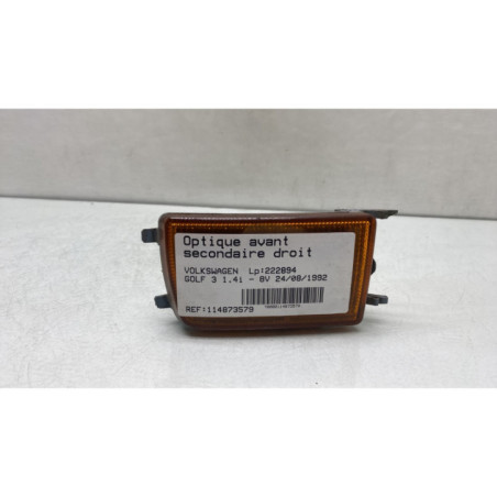 Optique avant secondaire droit (feux)(clignotant) VOLKSWAGEN GOLF 3 Photo n°1
