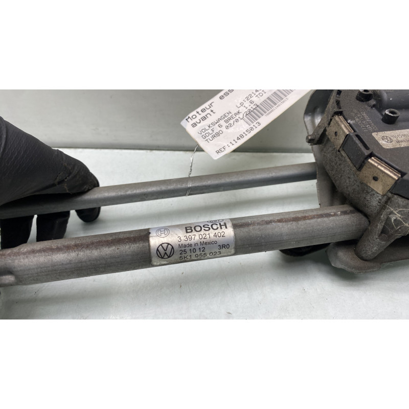 Moteur essuie glace avant VOLKSWAGEN GOLF 6 Photo n°4