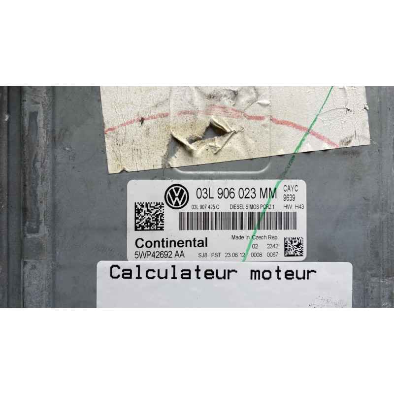 Calculateur moteur VOLKSWAGEN GOLF 6 Photo n°4
