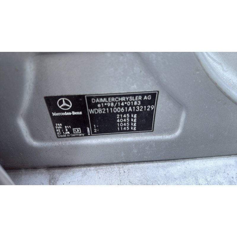 Commande retroviseurs MERCEDES CLASSE E 211 Photo n°17