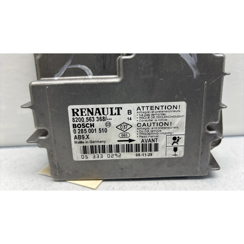 Boitier air bag RENAULT CLIO 3 Photo n°2
