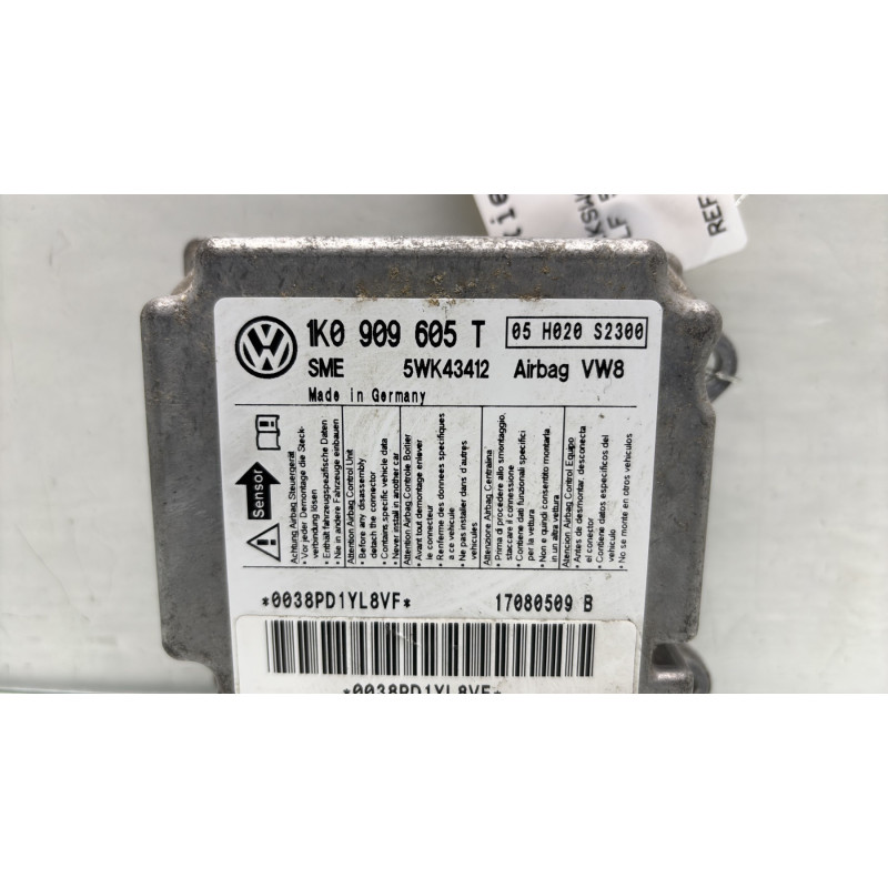 Boitier air bag VOLKSWAGEN GOLF 5 Photo n°2