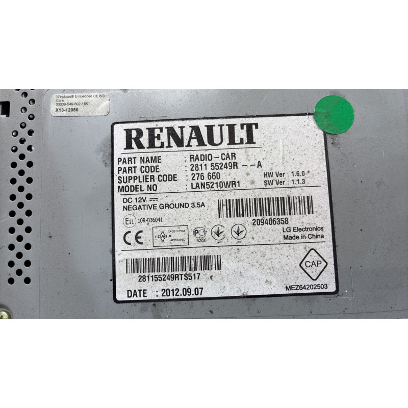 Autoradio d'origine RENAULT CLIO 4 Photo n°6