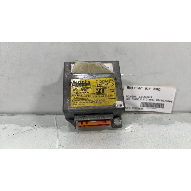 Boitier air bag PEUGEOT 306 Photo n°1