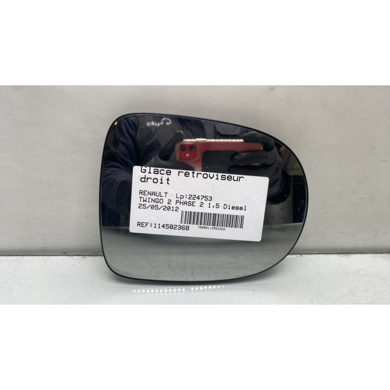 Glace retroviseur droit RENAULT TWINGO 2 Photo n°1