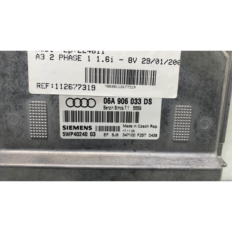 Calculateur moteur AUDI A3 2 Photo n°2