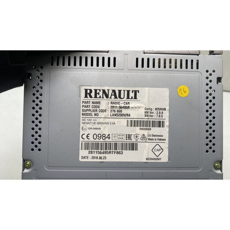 Autoradio d'origine RENAULT CAPTUR 1 Photo n°4