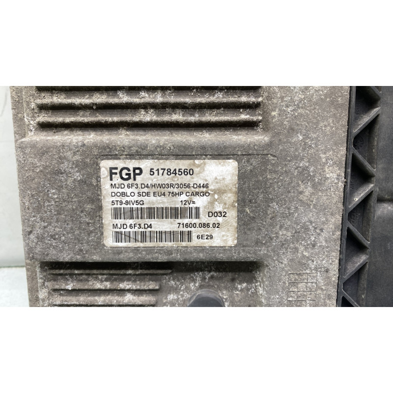 Calculateur moteur FIAT DOBLO 1 Photo n°2