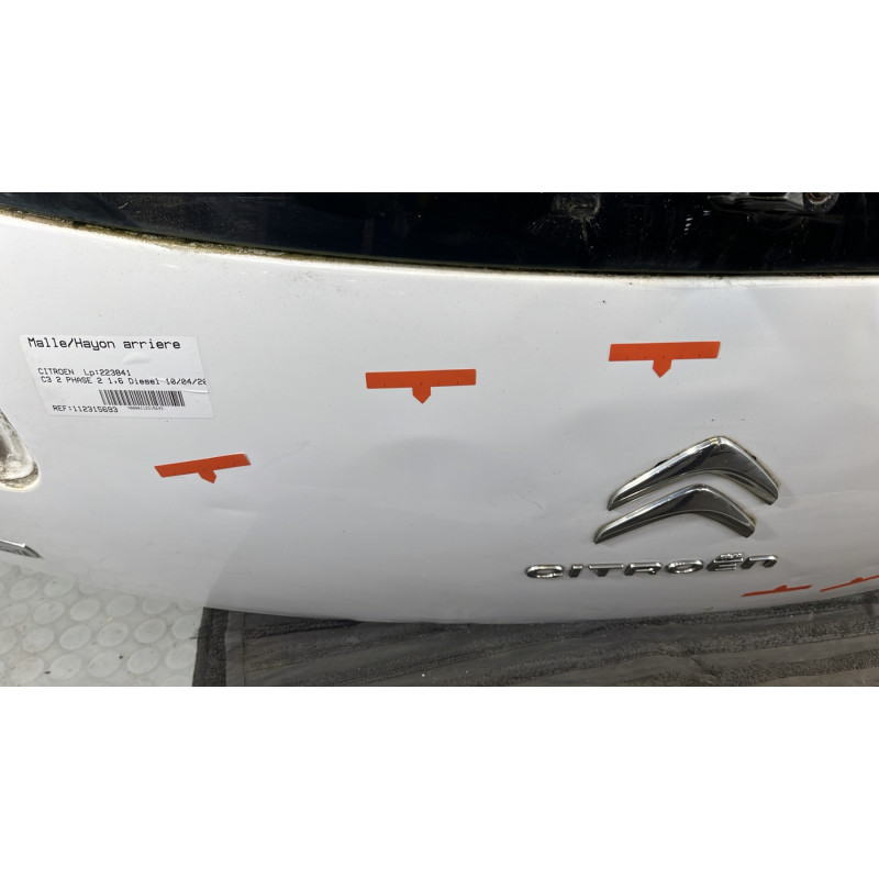 Malle/Hayon arriere CITROEN C3 2 Photo n°6