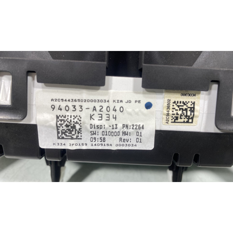 Compteur KIA CEE-D 2 Photo n°3