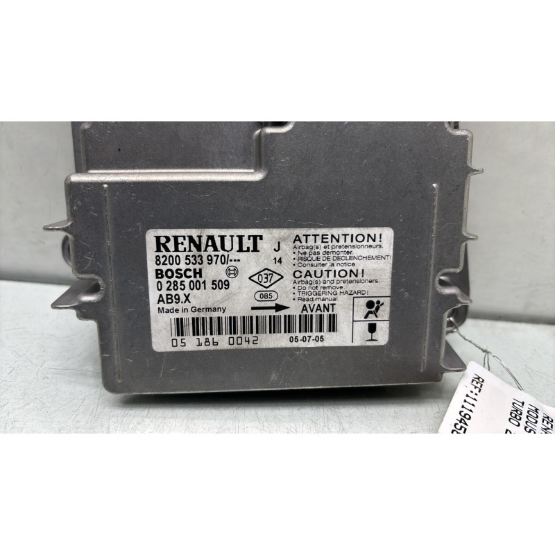 Boitier air bag RENAULT MODUS Photo n°2
