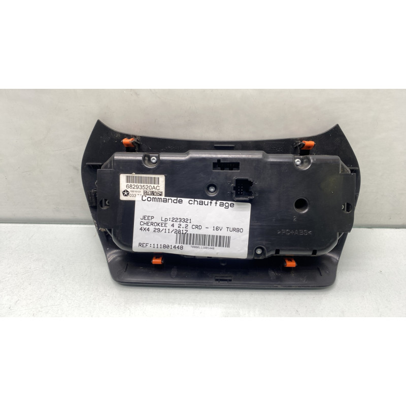 Commande chauffage JEEP CHEROKEE 4 Photo n°3