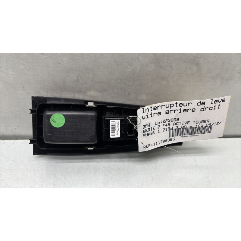 Interrupteur de leve vitre arriere droit BMW SERIE 2 F45 ACTIVE Photo n°2