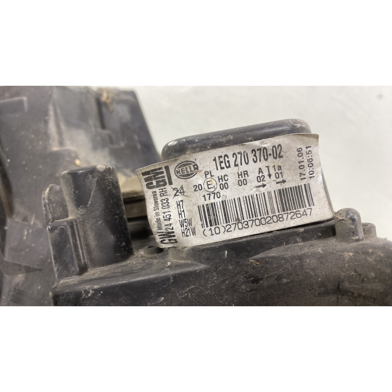 Optique avant principal droit (feux)(phare) OPEL ASTRA H Photo n°4