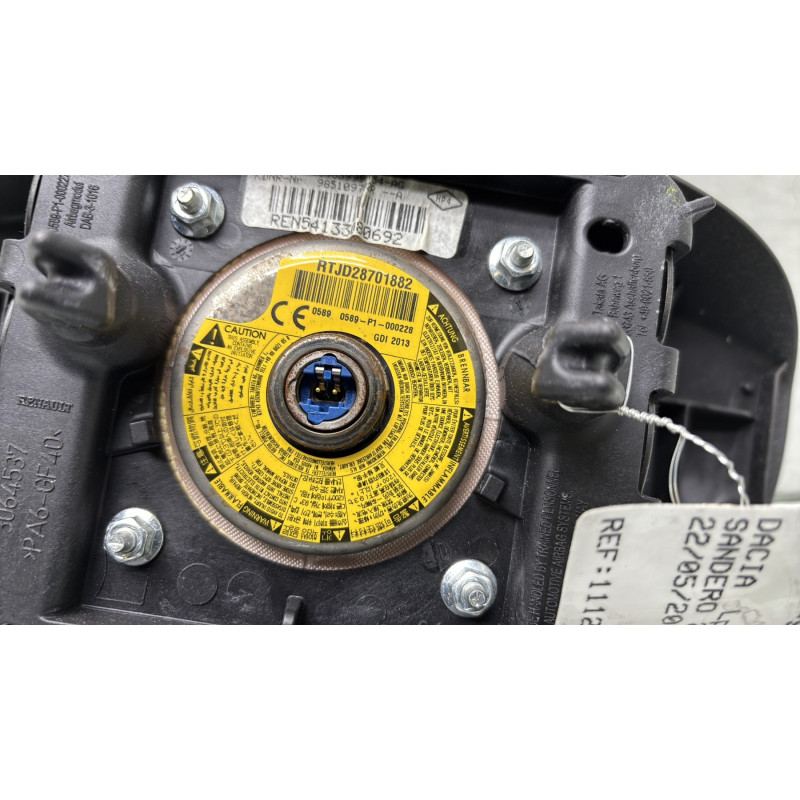 Air bag conducteur DACIA SANDERO 2 Photo n°3