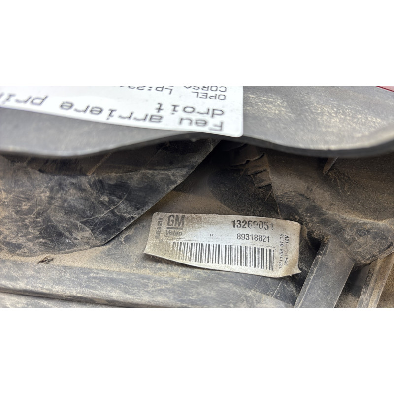 Feu arriere principal droit (feux) OPEL CORSA D Photo n°5